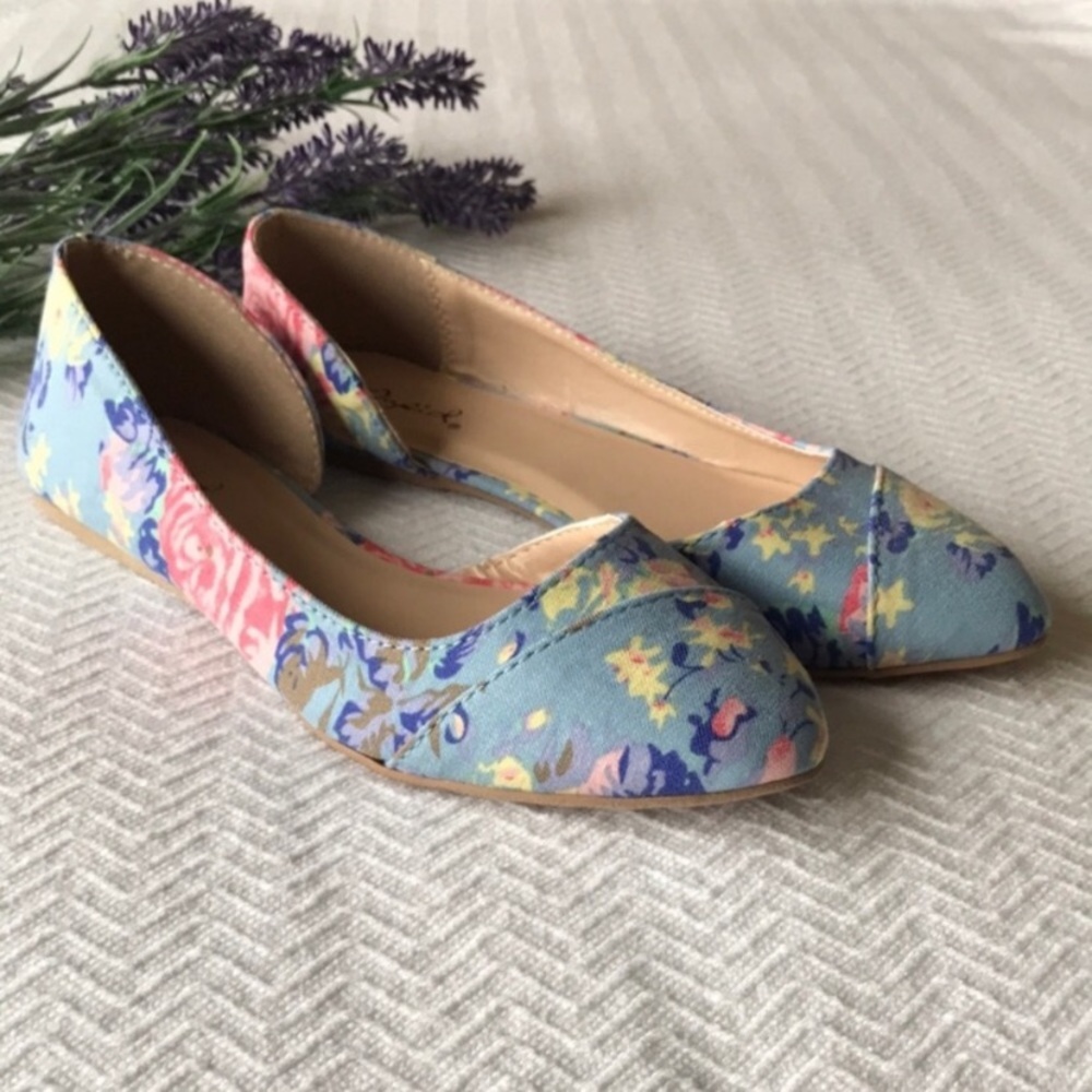 Qupid | Floral flats size 6